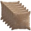 vidaXL Diivanipadi 6 pcs HOUTEN Pruun 55 x 55 cm &Scaron;en&uuml;&uuml;lfabric