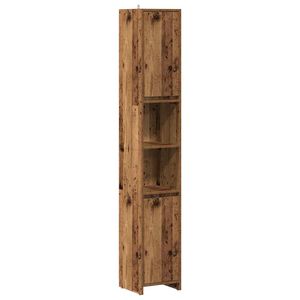 vidaXL vannitoakapp vana puit 30x30x183,5 cm ehituspuit
