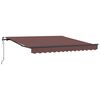 vidaXL automaatselt sisset&otilde;mmatav varikatus, pruun, 300 x 250 cm