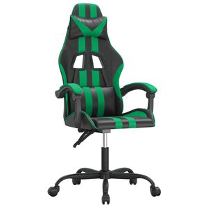 vidaXL m&auml;nguritool, must ja roheline, kunstnahk