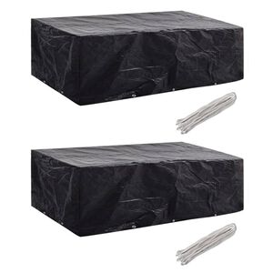 vidaXL aiam&ouml;&ouml;blikatted 2 tk 8 inimesele pol&uuml;rotang 10 ava, 300x140 cm