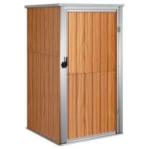 vidaXL aiakuur, pruun, 88x89x161 cm, tsingitud teras