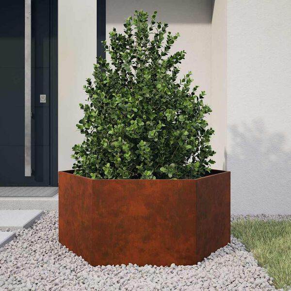 vidaXL taimekast, rooste, 90 x 90 x 45 cm, Corten teras