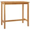 vidaXL Baarilaud Naturaalne 110 x 60 x 105 cm Tugev Teak