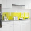 vidaXL Kögi Splashback 2 pcs Kollane 90 x 40 cm karastatud klaas