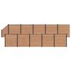 vidaXL Aiapaneel 11 pcs WPC ja Alumiinium Pruun