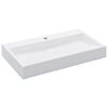 vidaXL valamu 80 x 46 x 11 cm mineraalvalatis/marmorvalatis, valge