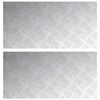 vidaXL Astme katte Ristk&uuml;lik 2 pcs H&otilde;bedane 80 x 40 cm Alumiinium