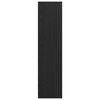 vidaXL Garderoobikapp riiuliga Must tamm 100 x 50 x 200 cm Tehispuit