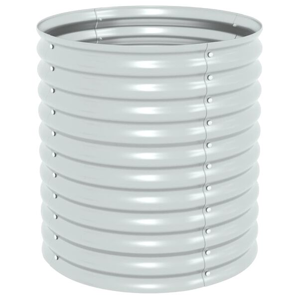 vidaXL taimelava, tsingitud teras, 80 x 80 x 81 cm, hõbedane