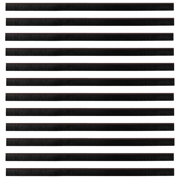 vidaXL Isekleebivad Uksed Brush Seibid 12 pcs Pruun 100 cm