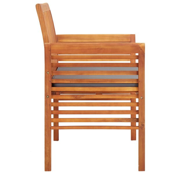 vidaXL 2-kohaline aiapink padjaga 120 cm, akaatsiapuit