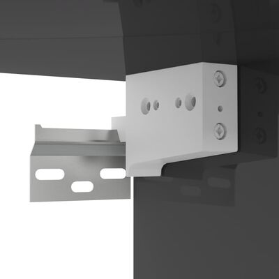 vidaXL 8-osaline telerikappide komplekt, hall, puitlaastplaat