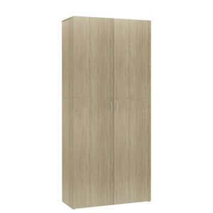 vidaXL kingakapp, Sonoma tamm, 80 x 35,5 x 180 cm, tehispuit