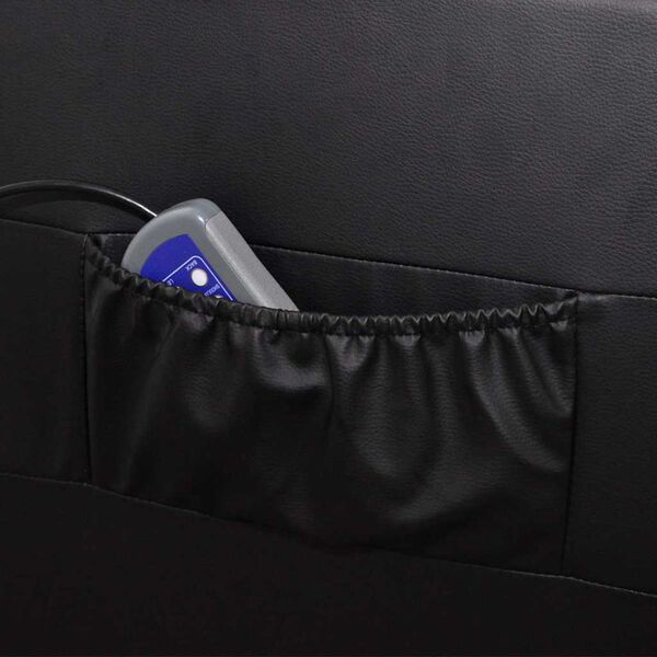 vidaXL massaažitool must, kunstnahk