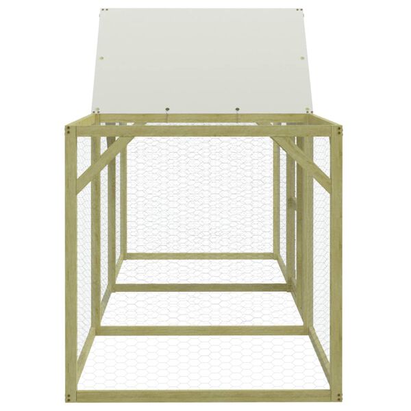 vidaXL kanakuut 300x100x150 cm, immutatud puit, mänd