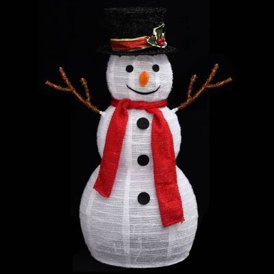 vidaXL dekoratiivne lumememme kuju, LED, luksuslik kangas, 60 cm
