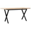 vidaXL kohvilaud, X-raam, 90 x 40 x 45,5 cm, m&auml;nnipuit ja teras