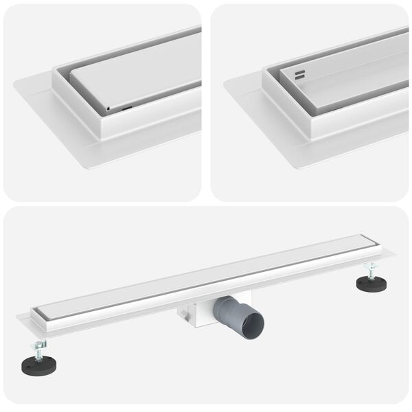 vidaXL 2 &uuml;hes du&scaron;i &auml;ravool H&otilde;bedane 70 cm Roostevaba teras 304