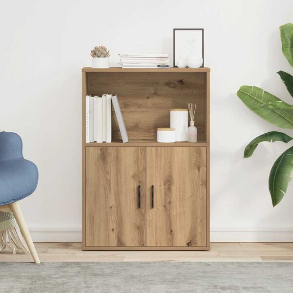 vidaXL raamatualus, käsitöötamm, 60x24x85 cm, tehispuit