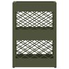 vidaXL Hoidik ja riputustugi Oliiviroheline 28 x 12 x 41 cm Teras