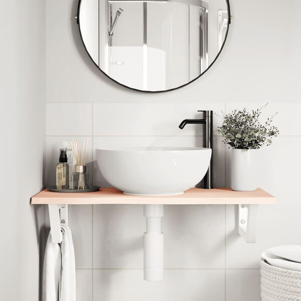 vidaXL seinale kinnitatav valamuriiul, teras ja tammepuit