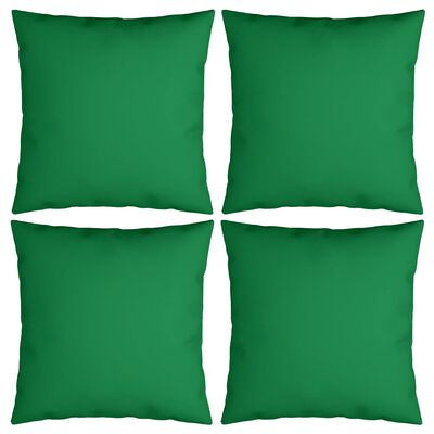 vidaXL dekoratiivpadjad, 4 tk, roheline, 50 x 50 cm kangast