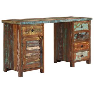 vidaXL taaskasutatud puidust kirjutuslaud 140 x 50 x 77 cm