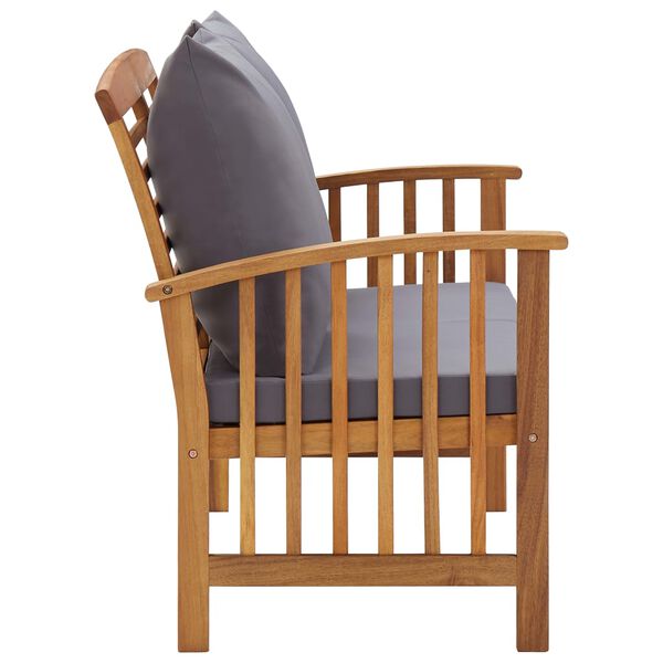 vidaXL aiapink istmepatjadega, 119 cm, toekas akaatsiapuit