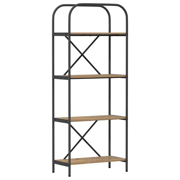 vidaXL Raamatukapp K&auml;sit&ouml;&ouml;puu 60 x 30 x 146 cm Tehispuit