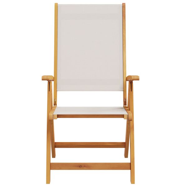 vidaXL kokkupandavad aiatoolid 2 tk, akaatsiapuit ja tekstileen