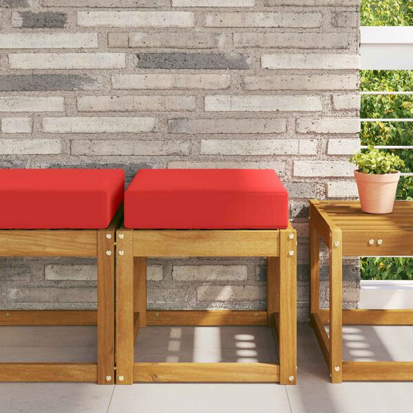 vidaXL Aia istepadjake Punane 40 x 40 x 8 cm 100% Pol&uuml;ester