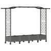 vidaXL T&otilde;stetud Padi Kase ja Katusega Helehall 207 x 40 x 129 cm PP