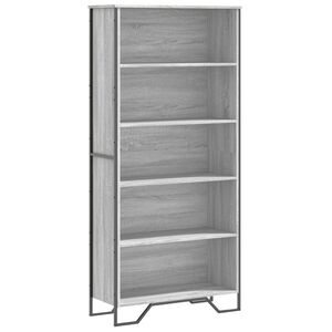vidaXL raamatukapp, hall Sonoma, 80x31x169 cm, tehispuit