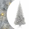 vidaXL J&otilde;ulupuu koos 300 LED-iga koos alusega H&otilde;bedane 240 cm PET