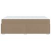 vidaXL Voodi raam madratsiga Cappuccino 90 x 200 cm kangas