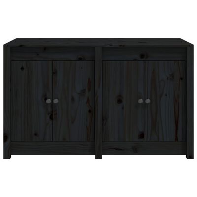 vidaXL õue köögikapp, must, 106 x 55 x 64 cm, männipuit