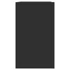 vidaXL seinakapp, must, 75 x 35 x 60 cm, tehispuit