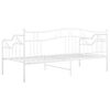 vidaXL diivanvoodiraam, valge, metall, 90 x 200 cm