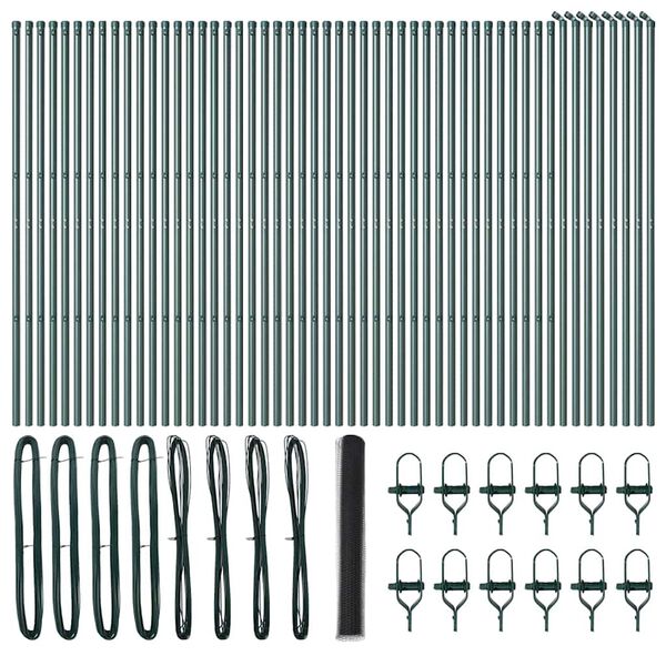 vidaXL Aiapost Hall 100 x 1 m (25 mm v&otilde;rk) Terased ja PVC