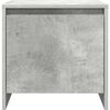 vidaXL &ouml;&ouml;kapp 2 tk, betoonhall, 45 x 34 x 44,5 cm, puitlaastplaat