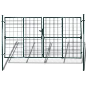 vidaXL kaheukseline aiav&auml;rav, 300 x 150 cm, pulberv&auml;rvitud teras