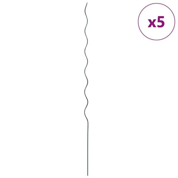 vidaXL Taimede toeta 5 pcs Roheline 110 x 0.6 x 0.6 cm Teras