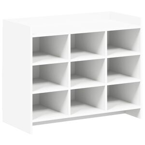 vidaXL Kinga kapp ladustamisega Valge 85 x 39,5 x 70 cm Tehispuit