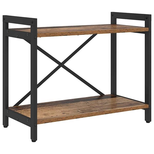 vidaXL Raamatukapp Vana puit 60 x 30 x 50 cm Tehispuit