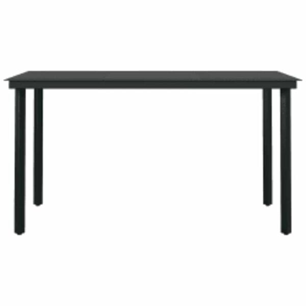 vidaXL 5-osaline aiam&ouml;&ouml;bli komplekt patjadega, pruun, pol&uuml;rotang klaas