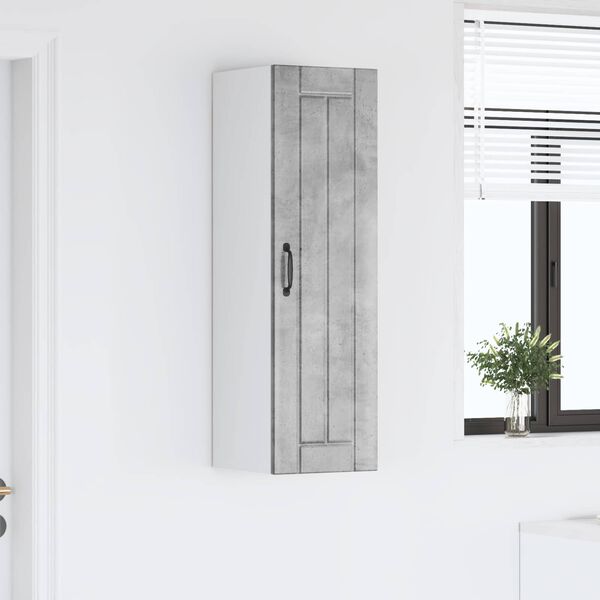 vidaXL K&ouml;&ouml;gikapp Betoonhall 30 x 31 x 100 cm Tehispuit