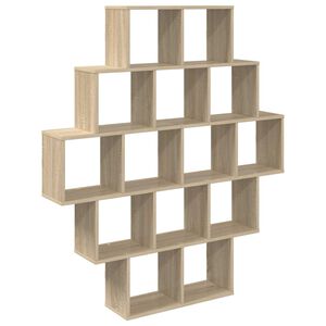 vidaXL Seinariiul Sonoma tamm 120 x 20 x 136 cm Tehispuit