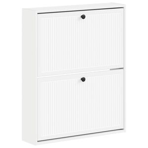 vidaXL Seinale kinnitatav jalan&otilde;ude kapp EDE 71 x 17 x 86 cm Tehispuit