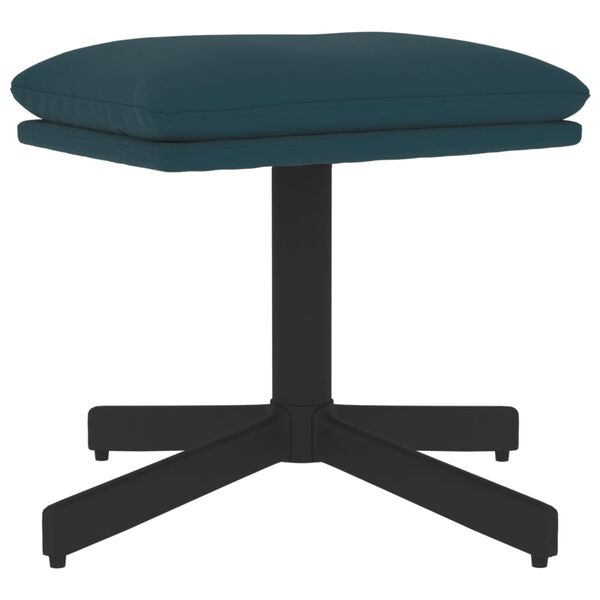 vidaXL jalapink, sinine, 60x60x36 cm, samet